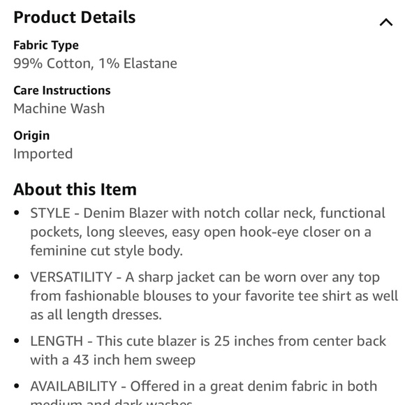 Skinny Girl Denim Blazer (Kaye) - Picture 8 of 8